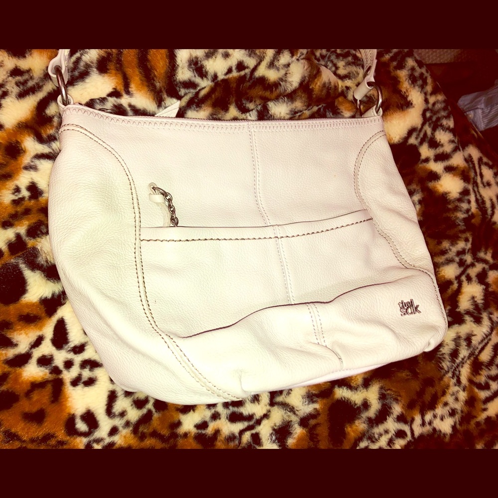 Grey shoulder bag